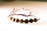 Watermelon Tourmaline beads bracelet