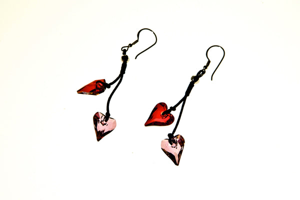 Double Hearts Earrings