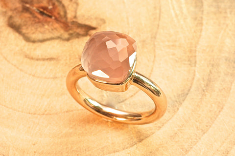Anastasia ring - Rose Quartz