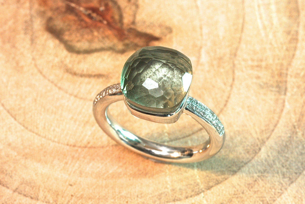 Anastasia ring - Prasiolite