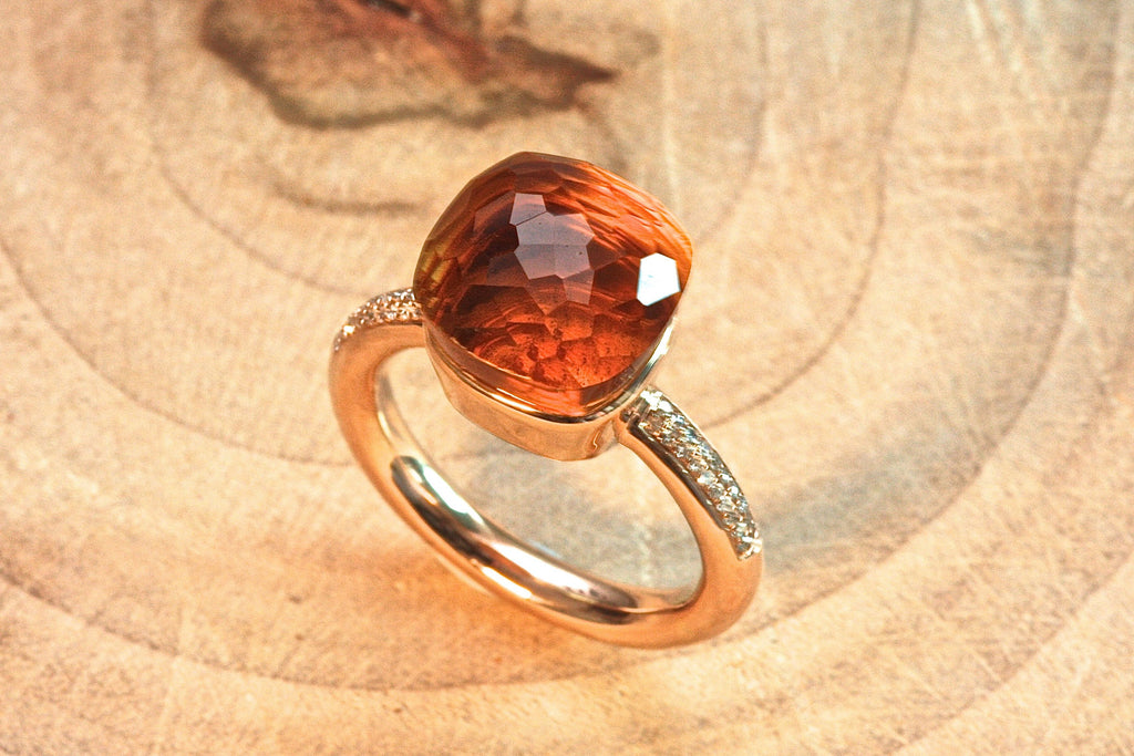 Anastasia ring - Yellow Quartz