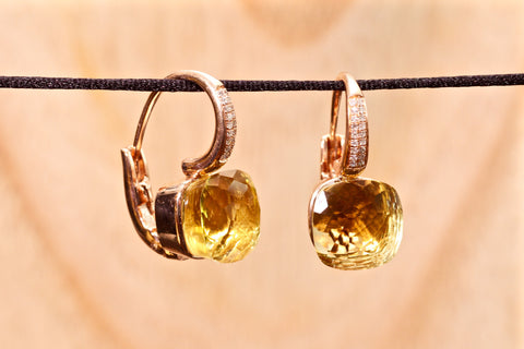 Anastasia earrings - Lemon quartz