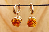 Anastasia earrings - Yellow quartz