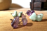 Purple Quartz cufflinks edgy